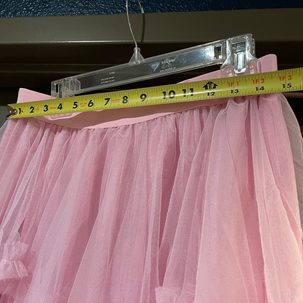 Sheer Pink Layered Ruffled Skirt. Brand New - Picture 4 of 6